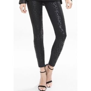 Express foiled leopard print medium legging